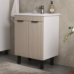 Тумба напольная Lotty 60.2D латте (Миранда 60)