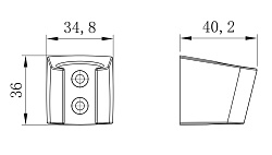 Крепление для душевой лейки, настенное, пластик/хром