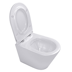 Corpa Nera Viotti/Виотти унитаз подвесной безободковый, быстросъемное сиденье с микролифтом, белый