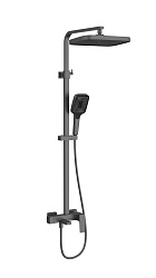 Душевая стойка Dice VSFS-4C12GM с изливом, вороненая сталь, , шт