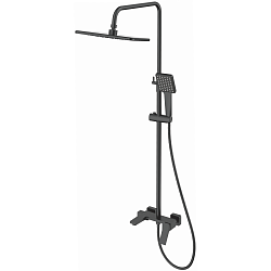 Душевая система, тропический душ, латунь, черный, HB24818-7