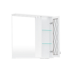 Зеркало-шкаф Milena 70 правый (белый)