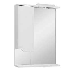 Зеркальный шкаф/лев/с/с/белый(55см) Viktoria/AQUA DE MARCO