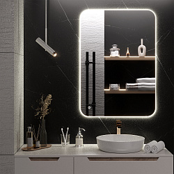 Зеркало/LED-подсветка (70см*100см)/сенсор.выключатель Milan/AQUA DE MARCO