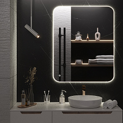 Зеркало/LED-подсветка (80см*100см)/сенсор.выключатель Milan/AQUA DE MARCO