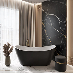 Corpa Nera Paganini/Паганини ванна акриловая отдельностоящая 170х80х73, розовый матовый