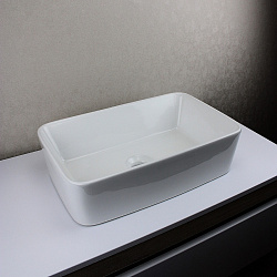 Corpa Nera Grossi/Гросси 48 раковина накладная узкая, белый