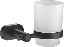 Стакан 1шт (круг), черный матовый B90106