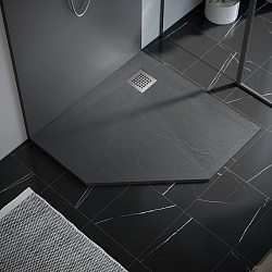 Поддон для душа из искусственного камня VST-4SP1010G, 1000*1000*25, серый, , шт