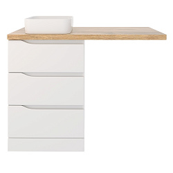 Тумба NORDIC 60 /3 ящ /напольная/белая/под столешницу/AQUA DE MARCO