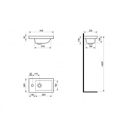 Только с тумбой! Умывальник Миранда 40