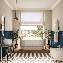 Origin Смеситель для раковины-чаши, большой, цвет матовый черный