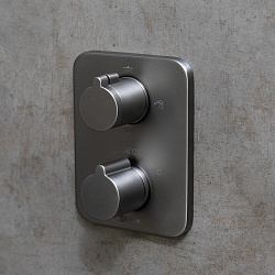 BRONX Встраиваемый  термостатический смеситель с верхним душем, латунь/графит, LM3749GM