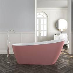 Corpa Nera Viotti/Виотти ванна акриловая отдельностоящая 170х74х75, розовый матовый