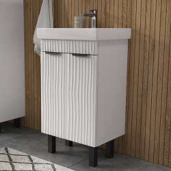 Тумба напольная Lotty 50.2D белая (Тигода 50)