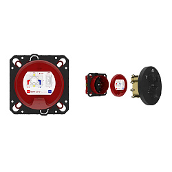 Встраиваемый смеситель для душа VSCV-322T-MMB двухфункциональный, термостатический, черный, , шт