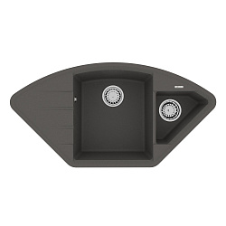 IRKANA 980 Мойка кухонная из кварцгранита цвет: серый шёлк комплектация: крепеж, сливная арматура с