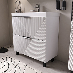 Тумба напольная Geometry 80.2Y белый (9696-80v)