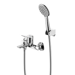 ORTUS Смеситель для ванны с коротким изливом, поворотный переключатель, латунь/хром, LM11314C