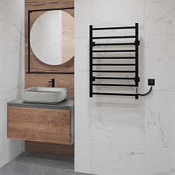Полотенцесушитель электрический Vincea VTD-1LBE 50x80, черный, таймер, , шт