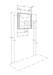 Зеркало ОТЕЛЬ 800