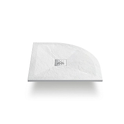 Поддон для душа из искусственного камня  VST-4SQ8080W, 800*800*25, белый матовый, , шт