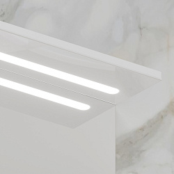 Зеркало-шкаф Milena 55 левый (белый)