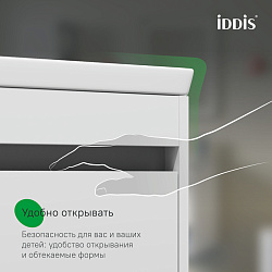 Тумба с умывальником, подвесная, с нишей, 60 см, белый, Zodiac X, IDDIS, ZDX60WNi95K