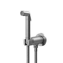 Встраиваемый смеситель с гигиеническим душем, латунь/графит LM7171GM