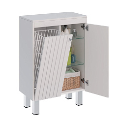Шкаф Lemark ROMANCE 60 см подвесной/напольный, с откидной корзиной для белья, цвет корпуса, фасада: