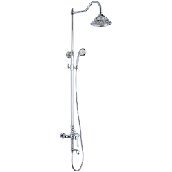 Душевая система, тропический душ, латунь, хром, HB24181