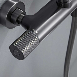 Душевая стойка Desire VSFS-1D0TGM термостат без излива, 25см верх душ, вороненая сталь, , шт