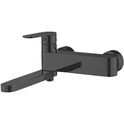 Смеситель для ванны короткий излив , латунь, черный HB61590-7