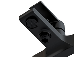 Смеситель для ванны BRASKO BLACK однорычажный, черный