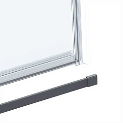 Душевой уголок Como Soft VSR-1CS9013CLGM, 1300*900, вороненая сталь, стекло прозрачное, , шт