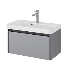 DREJA.eco Тумба Luxury, 70 см, подвесная, 1 ящик, серый базальт