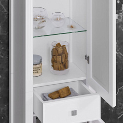 Пенал Opadiris Лаура, цвет белый без патины, левый