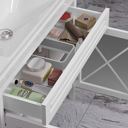 Тумба Opadiris Палермо 100, цвет белый матовый (под раковину CeraStyle FRAME 100)