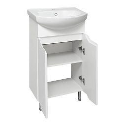 Тумба /2 двери/белый/раковина Элеганс(50см) Viktoria/AQUA DE MARCO