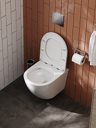 Corpa Nera Bosso L/Боссо Л унитаз подвесной безободковый, быстросъемное сиденье с микролифтом, белый