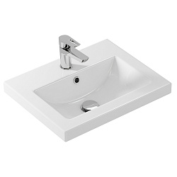 Раковина встраиваемая: COMO 50, 1 отв., белый