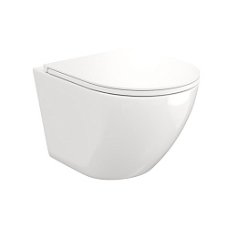 Corpa Nera Bosso L/Боссо Л унитаз подвесной безободковый, быстросъемное сиденье с микролифтом, белый