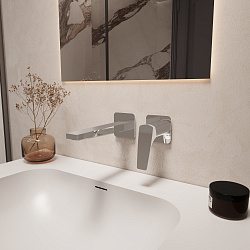 Смеситель для раковины Puro VBFW-5P01CH встраиваемый однорычажный, хром, , шт