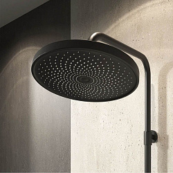 Смеситель для ванны с верхним душем, черный матовый, SpaHome, IDDIS, SPABLBTi06