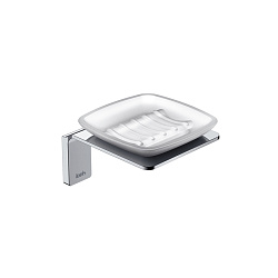 Мыльница, матовое стекло, сплав металлов, Slide, хром, IDDIS, SLISCG0i42