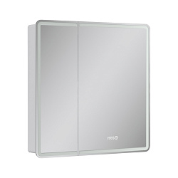 Шкаф зеркальный Nice LED 80 с часами