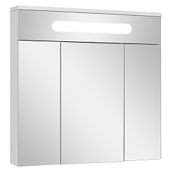 Зеркальный шкаф/белый/с подсветкой(80см)Olivia/AQUA DE MARCO