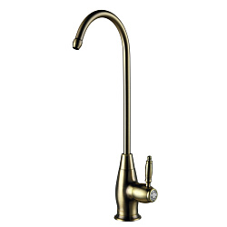 Кран для питьевой воды, высота 28 см, латунь/бронза