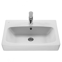 Только с тумбой! Акватон умывальник Нео 55, белый