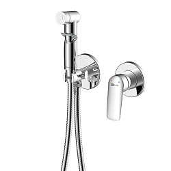 VERBA Встраиваемый смеситель с гигиеническим душем, латунь/хром, LM11419C